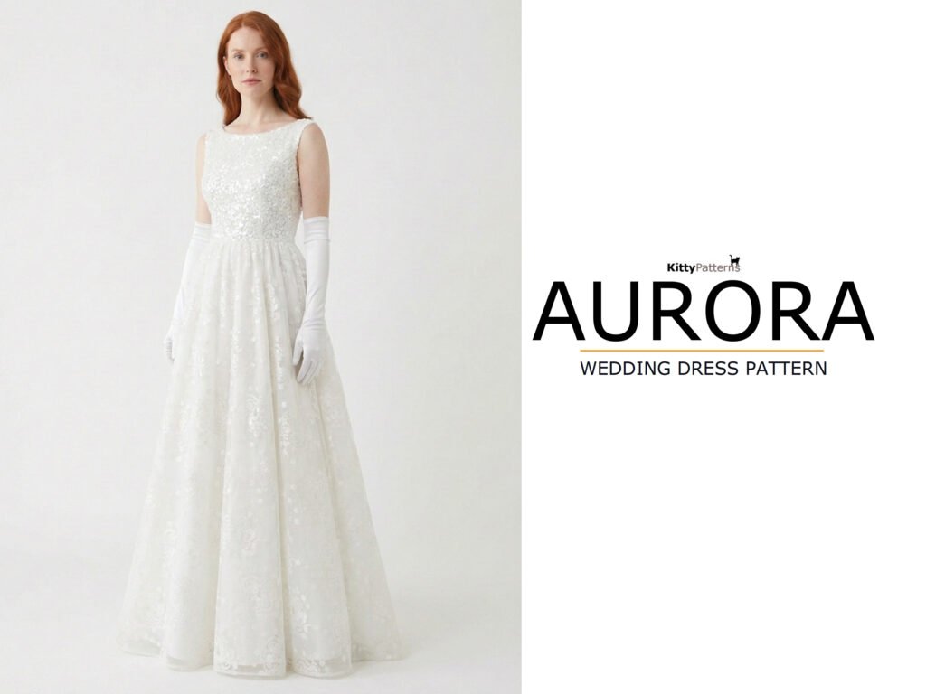 AURORA – Wedding Dress Pattern – KittyPatterns