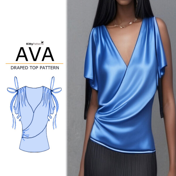 AVA - Draped Top Pattern