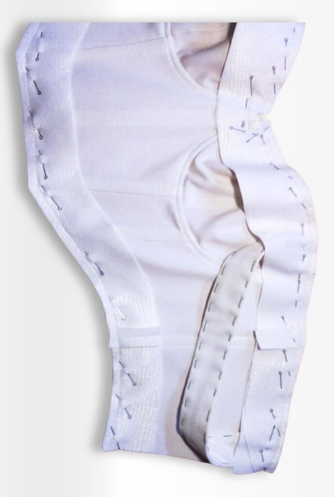 Place-the-facings-right-sides-together-with-the-garment-aligning-edges